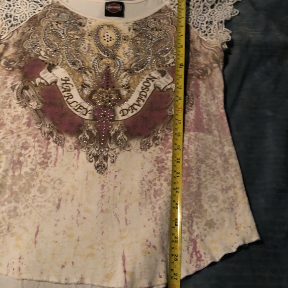 Harley Davidson cap sleeve top - Picture 7 of 8